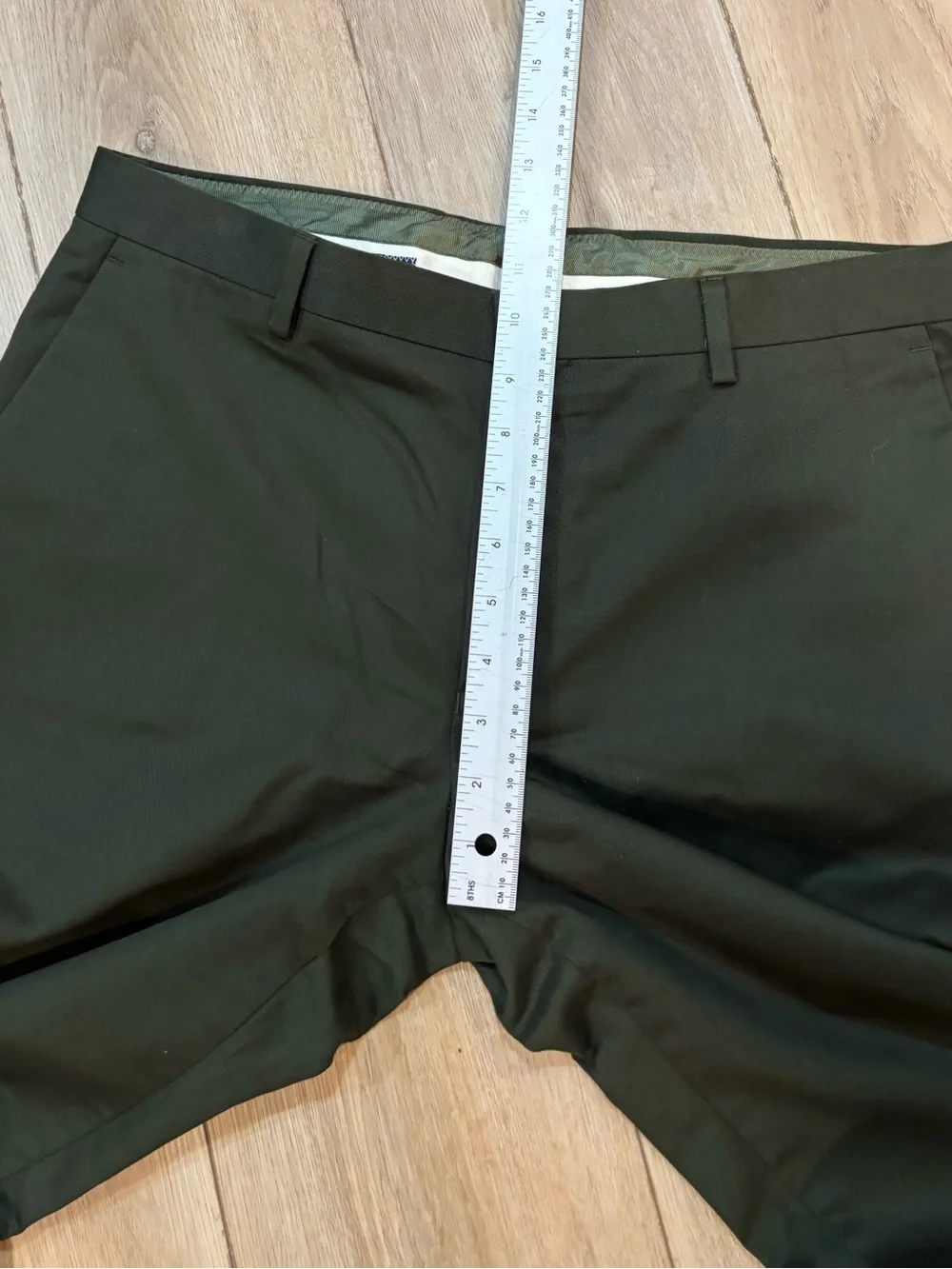 J Crew Ludlow Pants Men's 34x30 Italian Duca Visconti Fabric Green Cotton Nice